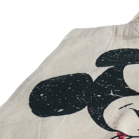Mickey Mouse Tote Canvas Bag Disney 14x14 Reusable Shopping Grocery Xmas NWOT - Picture 3 of 6